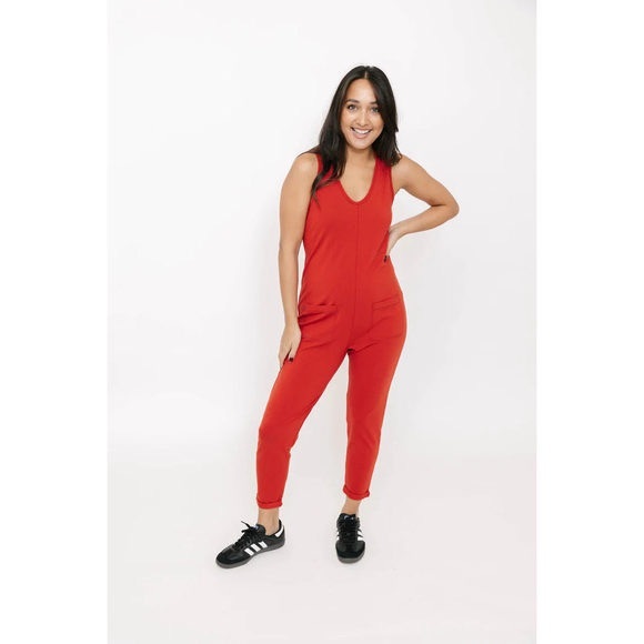 Saturday Romper in Bella Brick - Picture 5 of 5